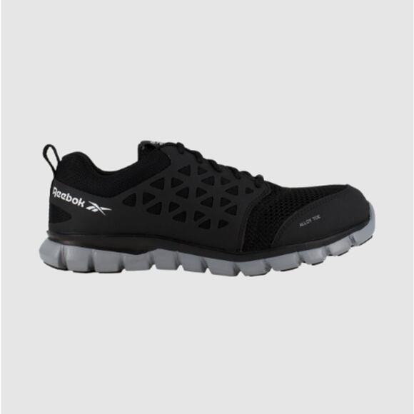 NIB Reebok Women's Black RB041 Sublite Cushion Athletic Work Alloy Toe Size 5 - Picture 1 of 12